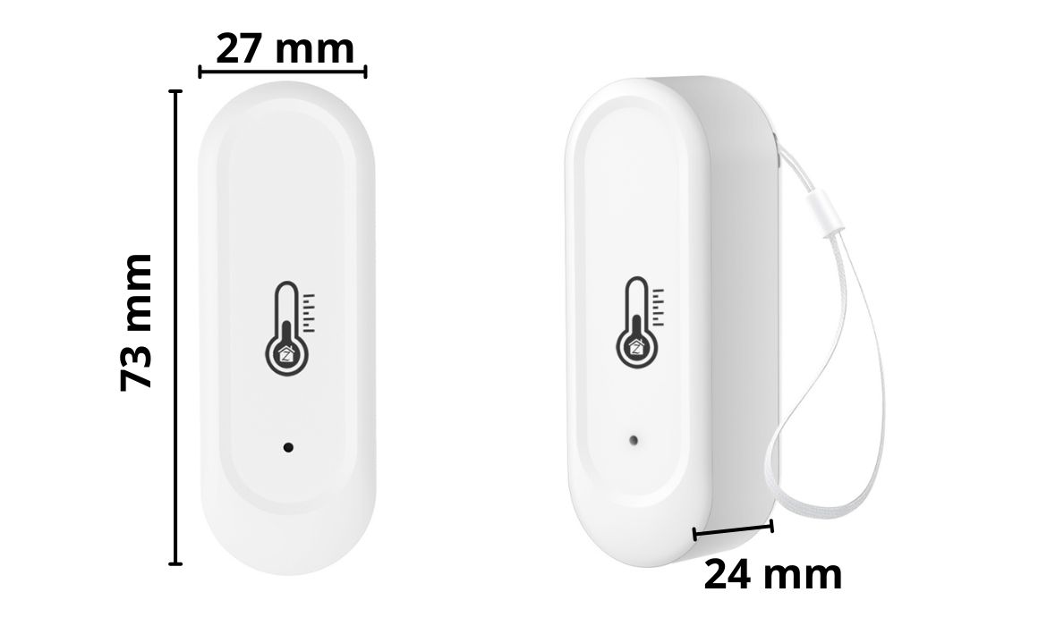 Czujnik temperatury i wilgotności ZigBee Tuya IP65 z kalibracją i alarmami wymairy_czujnika