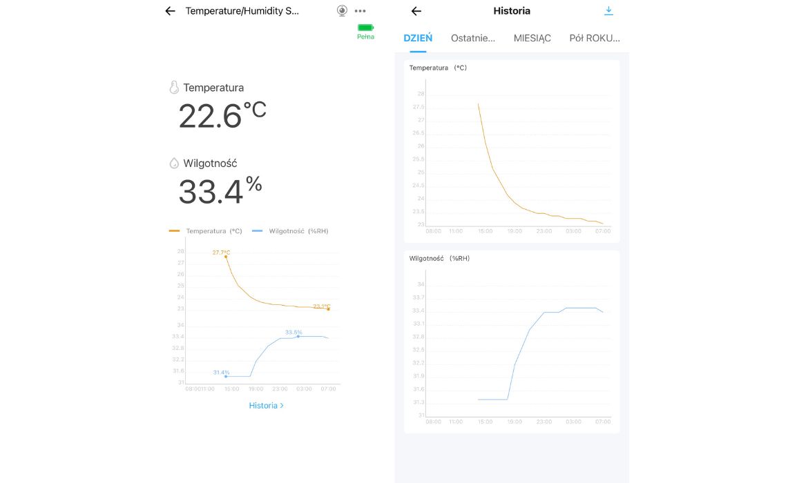 Czujnik temperatury i wilgotności ZIGBEE TUYA Ekran_glowny_aplikacji