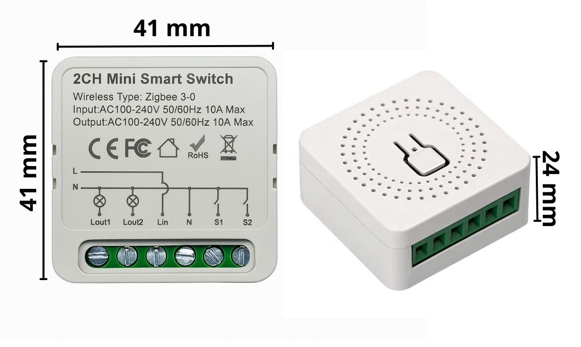 Sterownik ZIGBEE Tuya Smart Life – 2 kanały | 230V 16A | Moduł dopuszkowy 1535_-_wymairy_przekaznika_zigbee