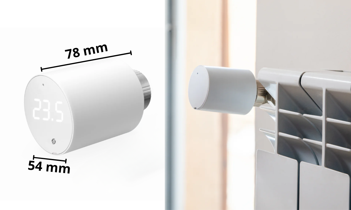 Shelly BLU TRV Single Pack - Inteligentna głowica termostatyczna + bramka BLU GATEWAY GEN3 4