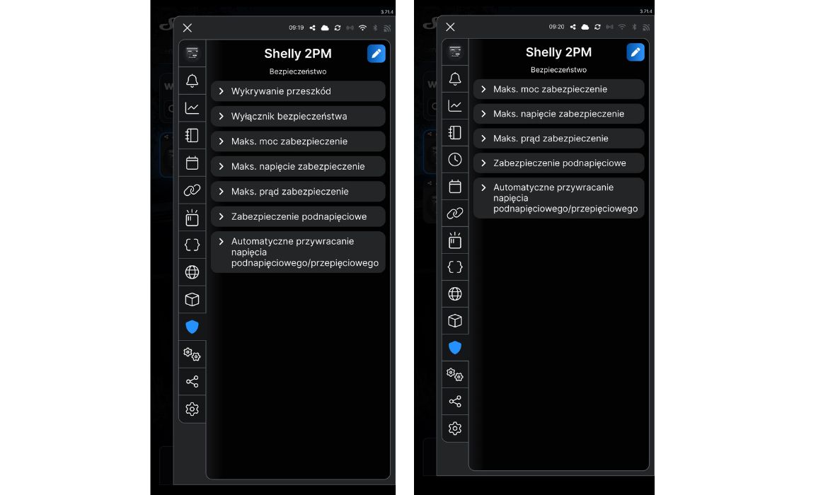 Shelly 2PM Gen4–przekaźnik 2x10A WiFi Zigbee Matter z pomiarem i sterowaniem roletami bezpieczenstwo