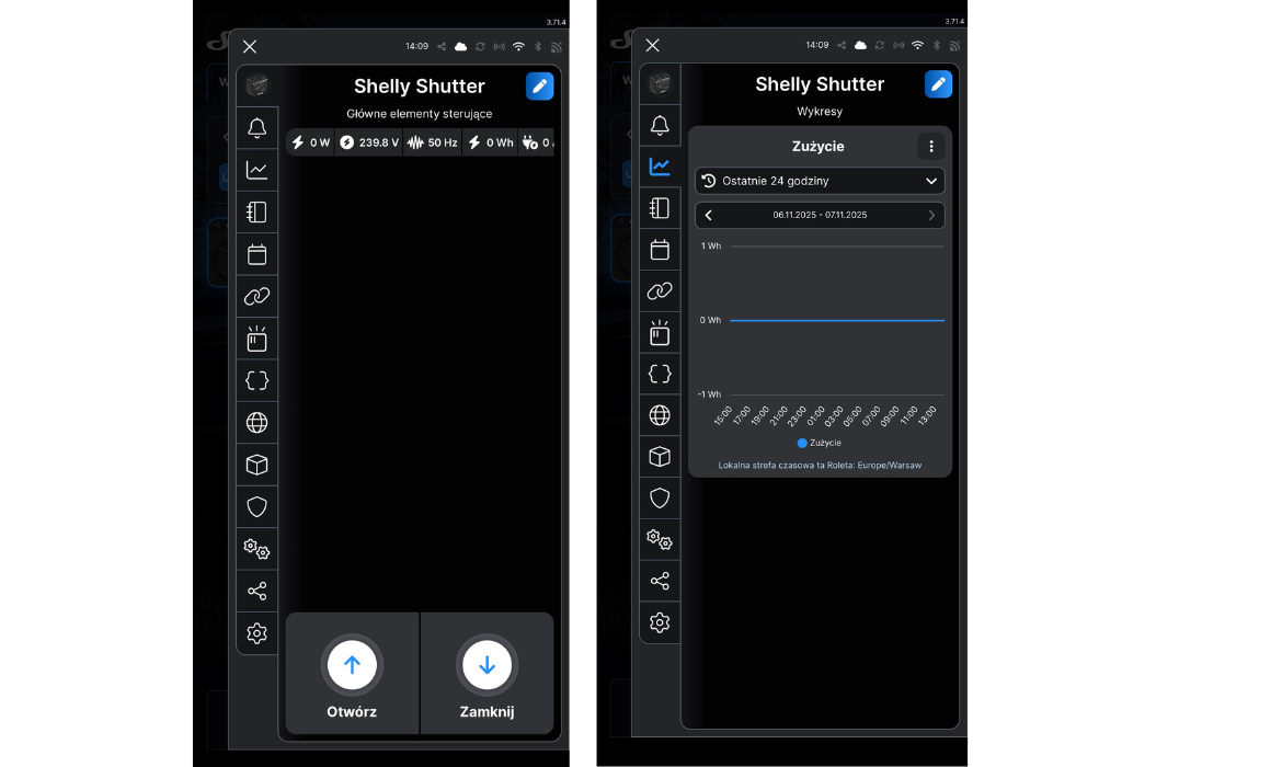 SHELLY SHUTTER SMART SHUTTER CONTROLLER WITH POWER  MONITORING Shelly_shutter