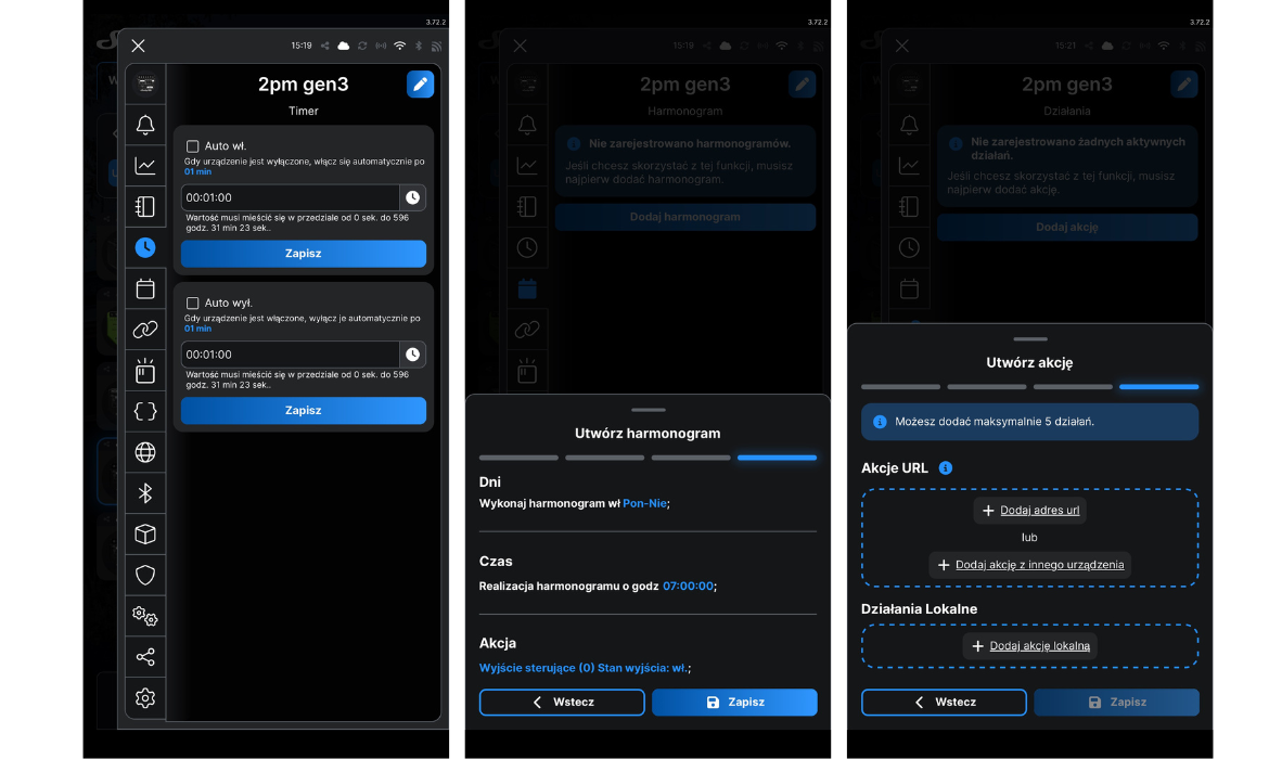 SHELLY 1 GEN4 ONE-CHANNEL, DRY CONTACT SMART SWITCH Wymiary