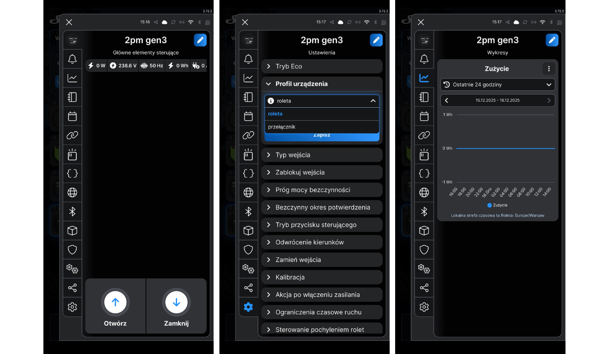 SHELLY 1 GEN4 ONE-CHANNEL, DRY CONTACT SMART SWITCH Wymiary