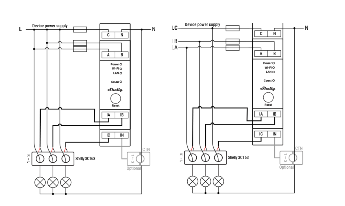 SHELLY 1 GEN4 ONE-CHANNEL, DRY CONTACT SMART SWITCH Wymiary