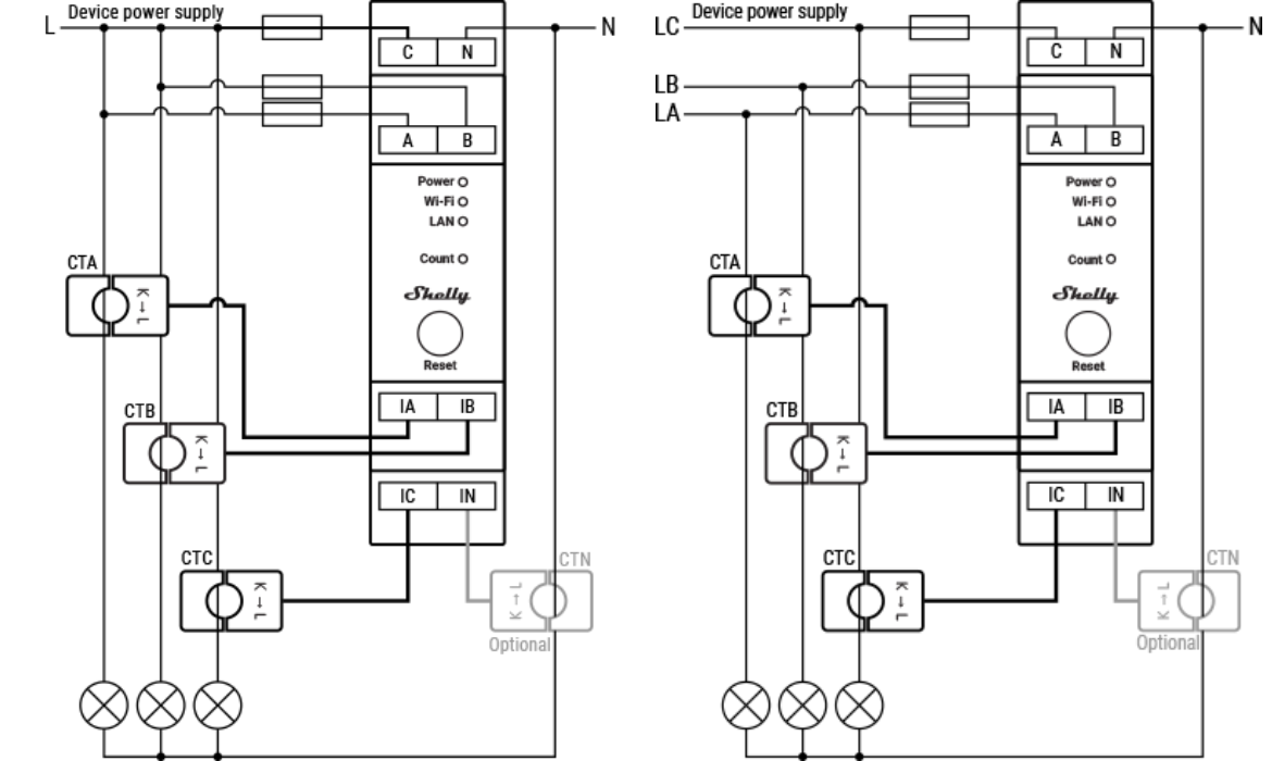 SHELLY 1 GEN4 ONE-CHANNEL, DRY CONTACT SMART SWITCH Wymiary