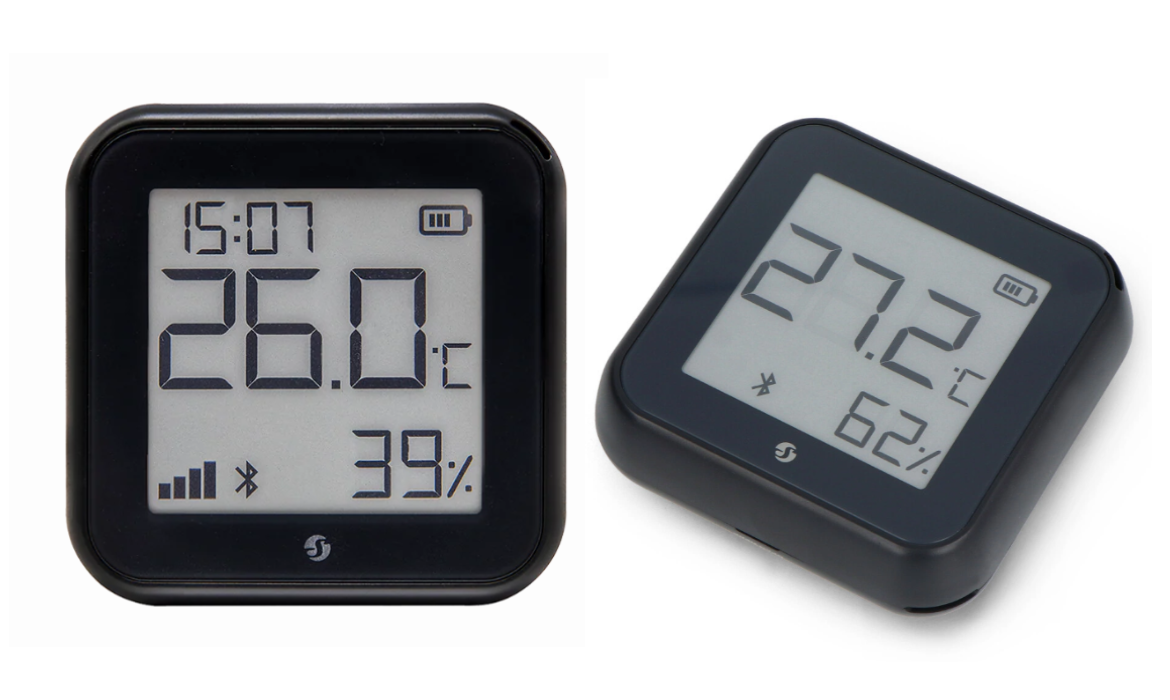 Czujnik temperatury black matt do sterowania urządzeniami