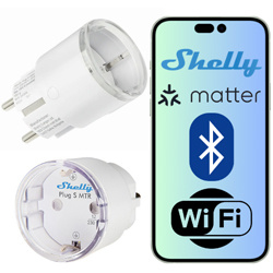 Gniazdko SHELLY Plug S MTR GEN3 Biały