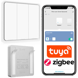 Pilot scen Zigbee 3.0 tuya smart do rolet oświetlenia 3 Przyciski