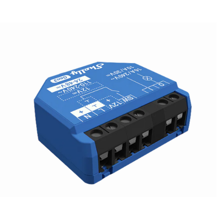 Shelly 1 Gen3 – przekaźnik Wi-Fi 16A z suchym stykiem Bluetooth