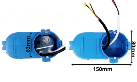 Zasilacz do taśmy LED 12V 5A 60W Dopuszkowy Wodoporny IP67