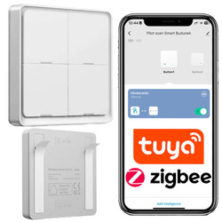 Pilot scen Zigbee 3.0 TUYA smart DO ROLET oświetlenia 4 Przyciski