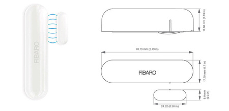 Door Window Sensor 2 FIBARO FGDW-002-1 ZW5 czujnik otwarcia okna ZWave