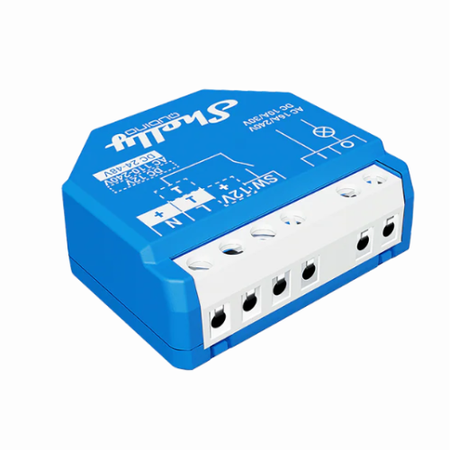 Shelly Wave 1 – Przekaźnik Z-Wave 16A, suchy styk, do bram i światła