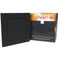 Heatit Z-Push Wall Controller czarny Z-wave