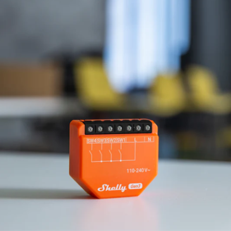 Shelly i4 Gen3 sterownik scen WiFi 4 przyciski smart home