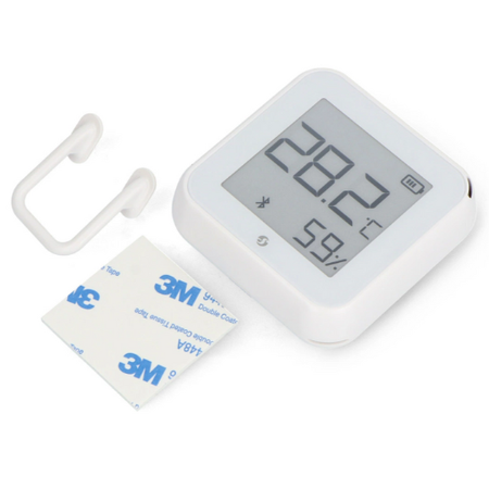 Shelly H&T Gen3 biały– czujnik temperatury i wilgotności Wi-Fi z wyświetlaczem