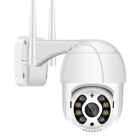 Kamera zewnętrzna obrotowa na kartę SIM 4G 4K 8Mp ICSEE smart BIAŁA