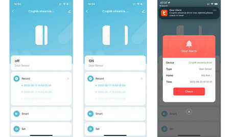 Czujnik otwarcia drzwi i okna WIFI TUYA SMART