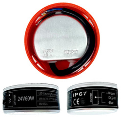Zasilacz do taśmy LED 24V DC 2,5A 60W Dopuszkowy Wodoporny IP67