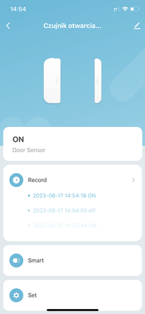Czujnik otwarcia drzwi i okna WIFI TUYA SMART
