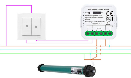 Sterownik rolet Tuya Smart LIfe ZIGBEE 3.0 MINI Procentowy V3