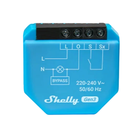 Shelly 1L Gen3 – inteligentny przekaźnik Wi-Fi bez przewodu neutralnego
