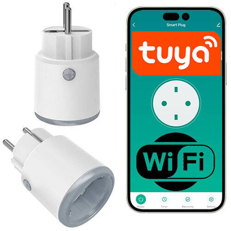 NEW DESIGN Inteligentne gniazdko Wi-fi Tuya Neo 16A