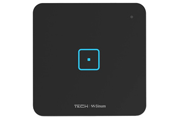 Szklany Włącznik jednopolowy WS-01 Czarny bezprzewodowy TECH WTP