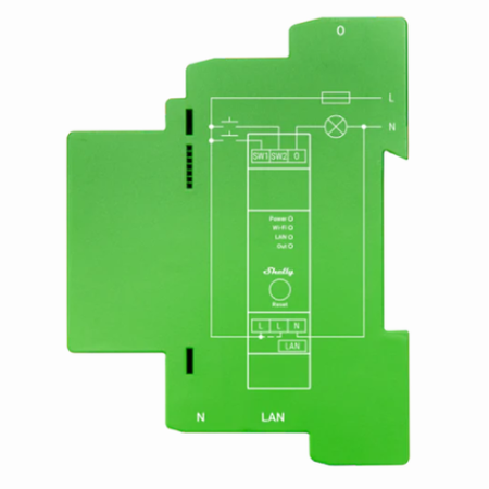 Shelly Pro Dimmer 1PM Ściemniacz LED DIN WiFi Pomiar Energii