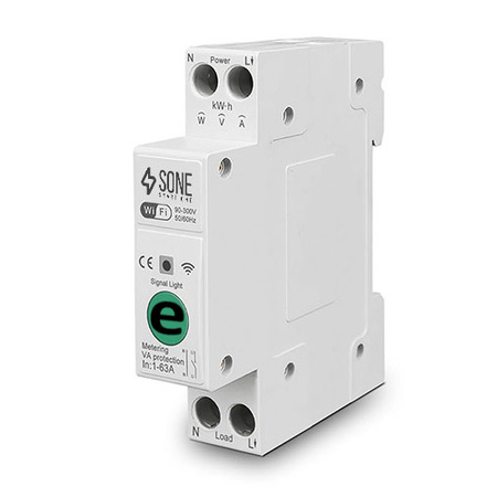 Przekaźnik WiFi 63A na szynę DIN z pomiarem energii  eWeLink