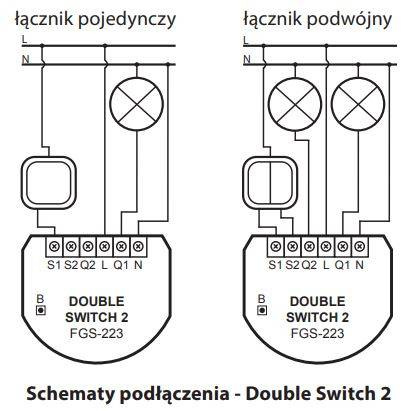 Double Switch 2 Fibaro FGS-223 ZW5 2 kanałowy przekaźnik Z Wave