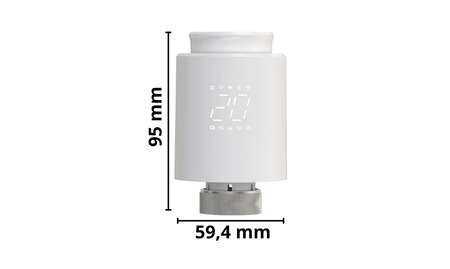 ZigBee głowica termostatyczna Tuya Smart Life do kaloryfera M30 + adaptery Home Assistant