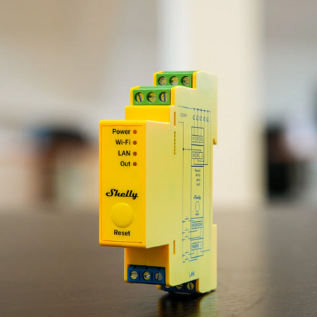 Shelly Pro RGBWW PM – 5-kanałowy sterownik LED DIN z pomiarem mocy