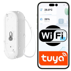 Czujnik temperatury i wilgotności Wi-Fi Tuya IP65 z alarmami i kalibracją na zewnątrz