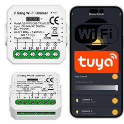 2 GANG Dimmer ściemniacz TUYA WIFI MINI V3 sterownik oświetlenia