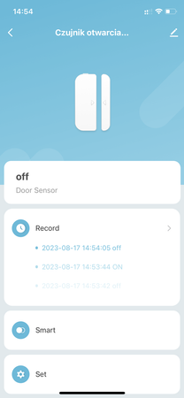 Czujnik otwarcia drzwi i okna WIFI TUYA SMART