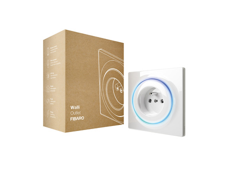 Fibaro Walli Outlet E Biały Inteligentne gniazdko z-wave FGWOE-011