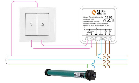 Sterownik rolet Tuya Smart LIfe WIFI MINI Procentowy V4