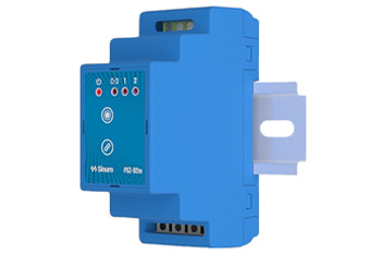 AA Przekaźnik rolet na szynę DIN PSZ-02m NIEBIESKI przewodowy Sinum SBUS