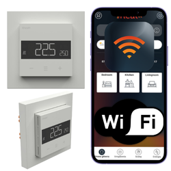 Heatit WiFi6 biały RAL9003 – termostat WiFi z czujnikiem 16A 3600W MyHeatit