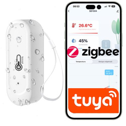 Czujnik temperatury i wilgotności ZigBee Tuya IP65 z kalibracją i alarmami