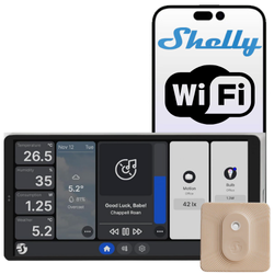Shelly Wall Display X2 – panel do inteligentnego domu + czujnik BLU H&T