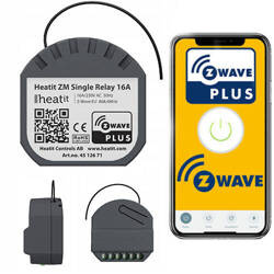 Heatit ZM Single Relay przełącznik 16A Z-wave