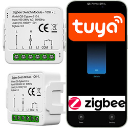 Mini przekaźnik dopuszkowy ZigBee bez N Tuya Smart Life