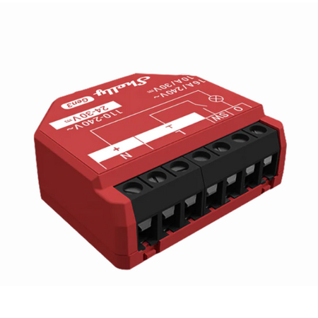 Shelly 1PM Gen3 – przekaźnik Wi-Fi 16A z pomiarem energii Bluetooth Smart