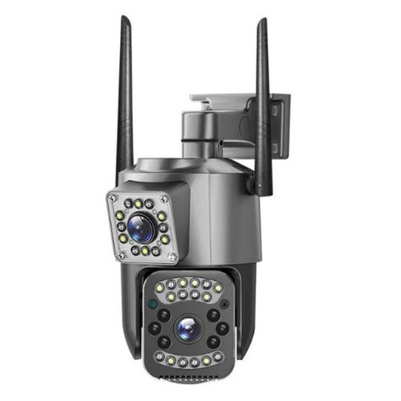 Kamera zewnętrzna 4G LTE PTZ 2+2MP podwójny obiektyw, IP66 V380 Pro