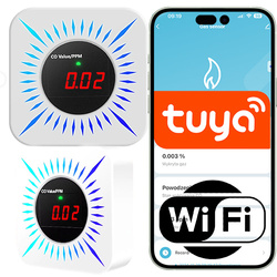 Czujnik CO CZADU gazu z syreną alarmową WIFI Tuya Smart life