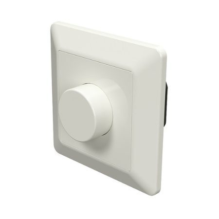 HEATIT Z-DIM2 250W – inteligentny ściemniacz LED Z-Wave, bez N, pokrętło, Smart Home