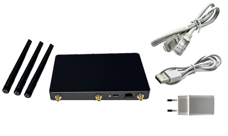 Czarna Bramka ZIGBEE 3.0 TUYA Wi-Fi LAN RJ45 3 Anteny Mocna 